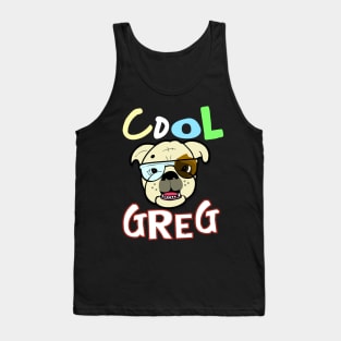 Cool Greg The Swagged Out Bulldog Tank Top